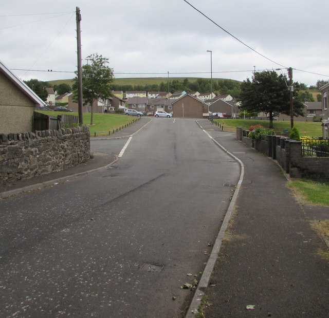 Towards Upper High Street, Rhymney