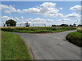 Minor road junction, Green Tye