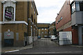 TQ2785 : Entrance to former Hampstead tram depot, Cressy Road, NW3 by David Kemp