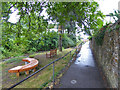 Path and seats by  the River Lim