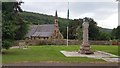 Llandogo war memorial and St Oudoceus church