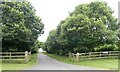 Access road to Holden Farm, part of South Downs Way