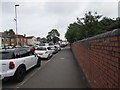 Pavement on the east side of the B4236, Caerleon