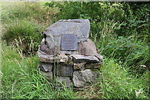 NX4564 : Cairn by the Bridge over the Bruntis Burn by Billy McCrorie