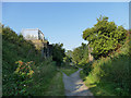 Former bridge abutment on the Rothwell Greenway