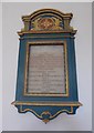 St. John the Evangelist, Creech: war memorial