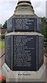 Names of the fallen on the Lydney war memorial - 2