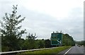 Advance sign, westbound, for A303 junction with A338