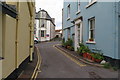 Mere Lane approaching Myrtle Hill, A379, Teignmouth