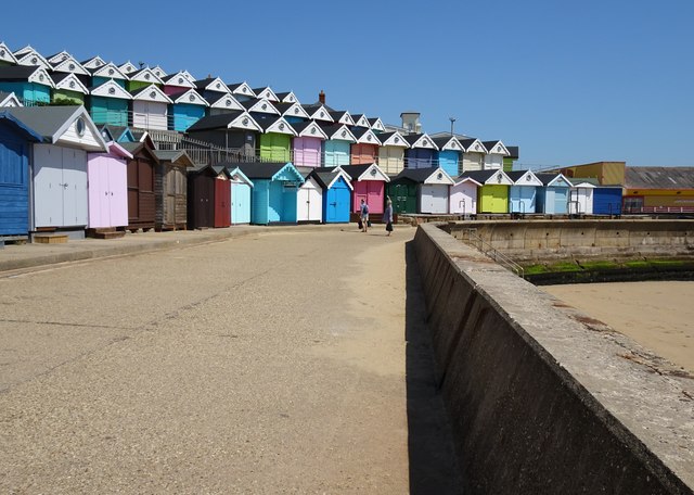 Beach Hut Scene © Gordon Griffiths Geograph Britain And Ireland