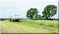 Trailer with telegraph poles