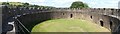 The bailey of Totnes castle