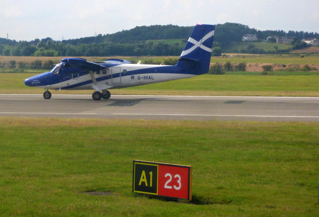 Loganair aircraft at Glasgow Airport