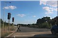 Man holds up the A43 in Kettering