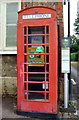 K6 telephone box on High Street, Watton at Stone