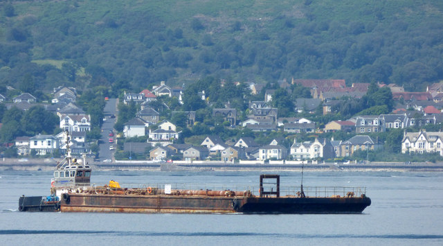 Barge in the Firth of Clyde