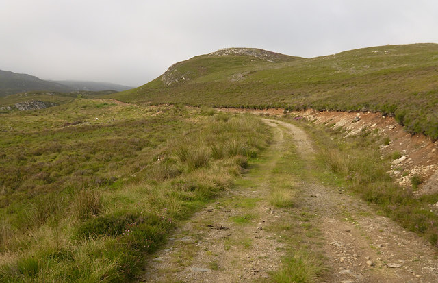 Moorland track, by Lochan an Tairt