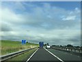 NY5519 : M6 signage - northbound by Dave Thompson