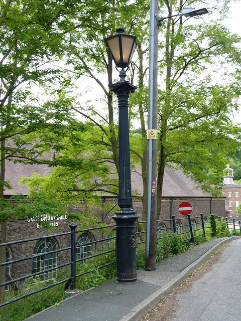 Cast-iron lamppost in Coalbrookdale