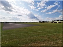 TQ0388 : Denham Aerodrome End of Runway by James Emmans