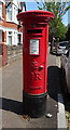 George V postbox on Corporation Road, Cardiff