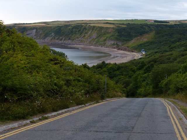 Steep Road Descending To Runswick Bay © Mat Fascione Cc By Sa 2 0 Geograph Britain And Ireland