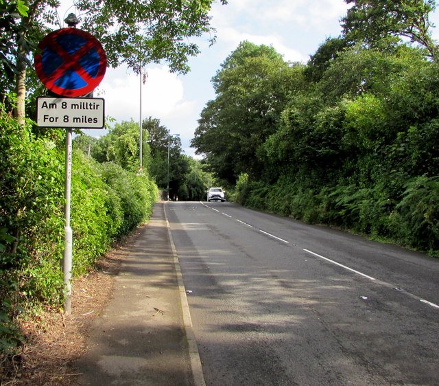 Clearway for 8 miles, Newport Road,... © Jaggery cc-by-sa/2.0 ...