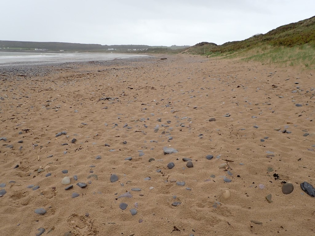 Sand and pebbles, Port Eynon beach © Eirian Evans cc-by-sa/2.0 ...