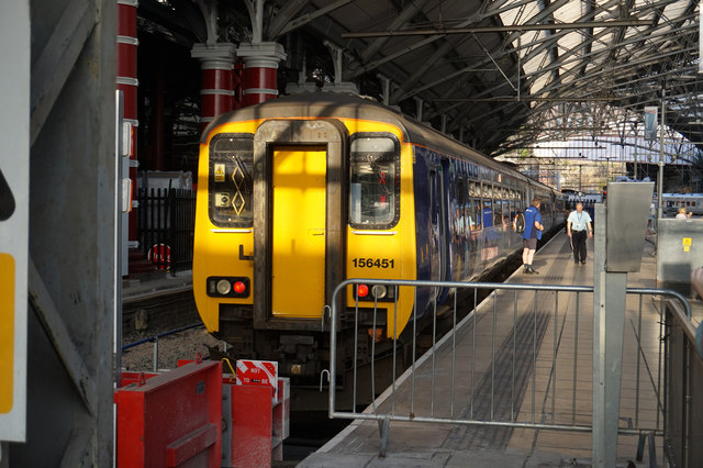 Train #156451 at Lime Street Station, Liverpool