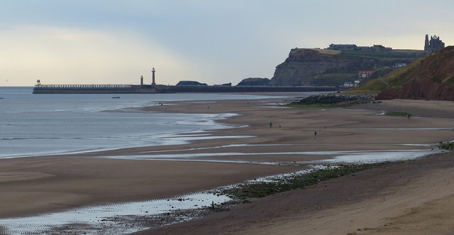 Upgang Beach at Whitby © Mat Fascione :: Geograph Britain and Ireland