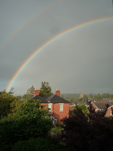 Double Rainbow At Leominster © Fabian Musto Cc-by-sa 2.0 :: Geograph 