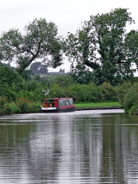 Trent and Mersey Canal near Weston in Staffordshire
