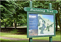 J4682 : Running trail information sign, Crawfordsburn Country Park (August 2019) by Albert Bridge