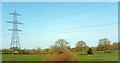 Farmland with pylon near Hillfarrance