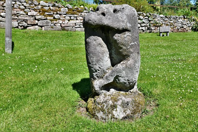 Dacre, St. Andrew's Church: One of the four 'Dacre Bears' in the churchyard