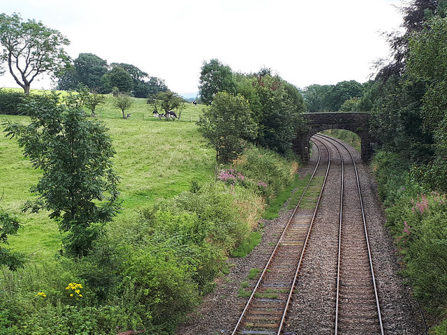 Railway south from Arkholme