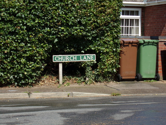 Church Lane sign