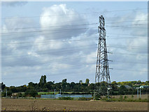 TQ6070 : Power lines neat Southfleet by Robin Webster