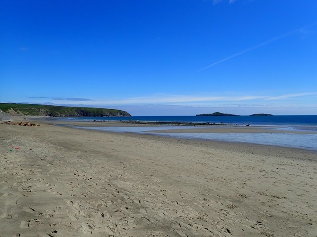 Aberdaron beach at low tide