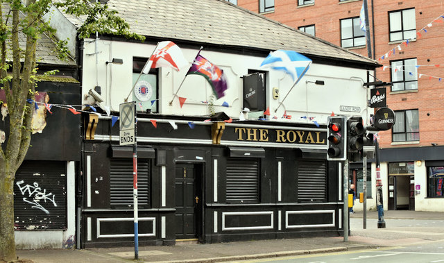 "The Royal" bar, Sandy Row, Belfast (August 2019)