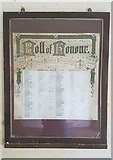 TG3808 : WW1 Roll of Honour inside All Saints Church, Beighton by Helen Steed