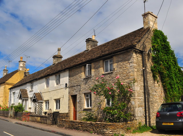 Cottages, The Street, Acton Turville,... © Ray Bird :: Geograph Britain ...