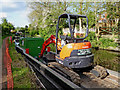 Canal maintenance in Penkridge, Staffordshire