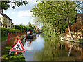 Canal maintenance in Penkridge, Staffordshire