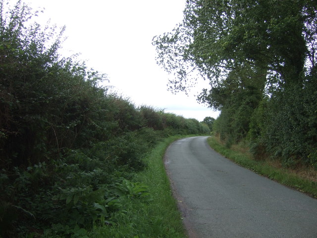 Minor road near Blymhill Marsh