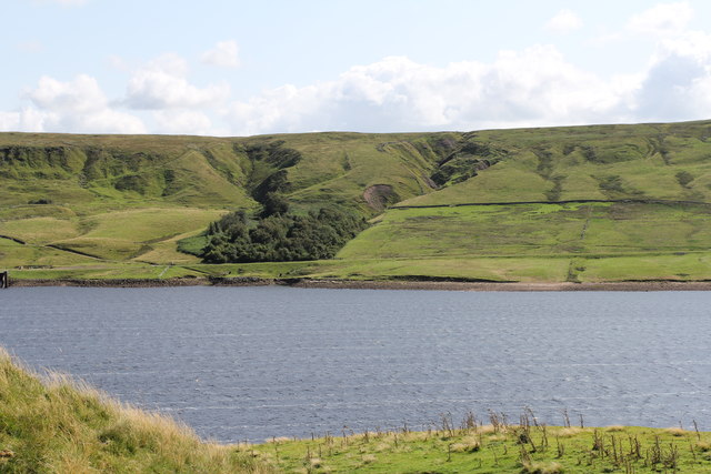 Scar House Gill flows in to the Reservoir at High Close