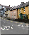 Colourful Bridge Street houses, Newcastle Emlyn 