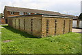 Garage block beside Test Green