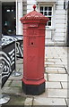 Disused Victorian postbox on Market Square, Stafford