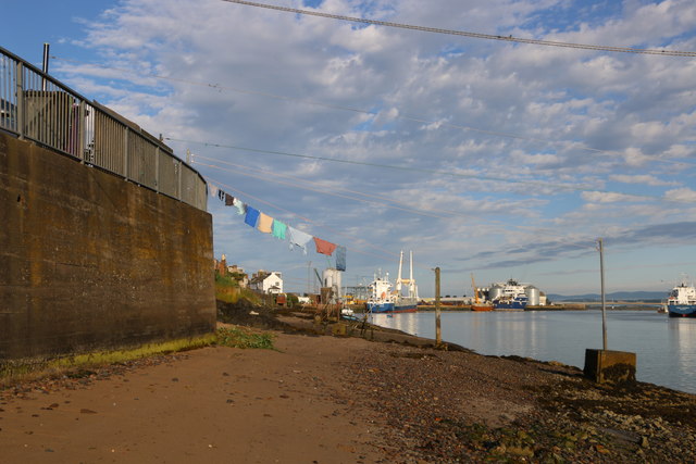 Washing lines at Ferryden
